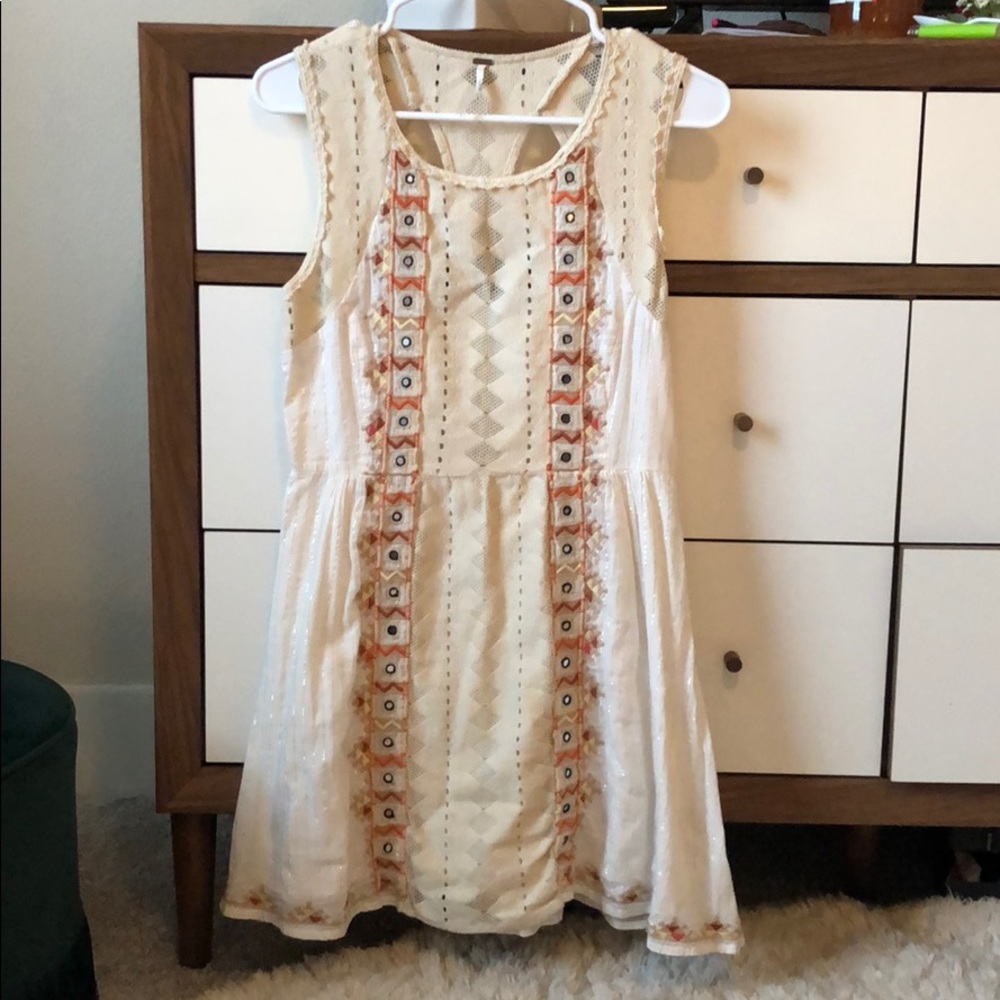 Free People White Dress Size 4